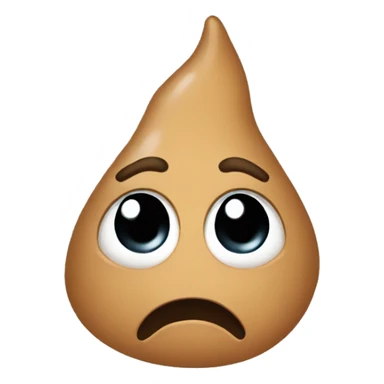 Create a crying Poop sticker