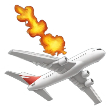 Aeroplane wuth fire sticker