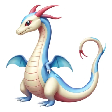 Milotic-Dragonair-Dratini-hybrid, full body, two legs, two hands sticker
