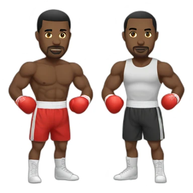 Boxing colleagues sticker