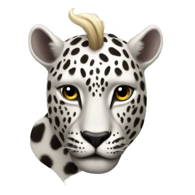 un unicorno leopardato sticker