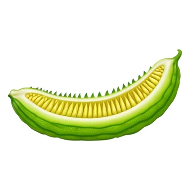 A long strip of bitter melon sticker