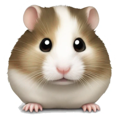 Sideways facing dwarf hamster sticker