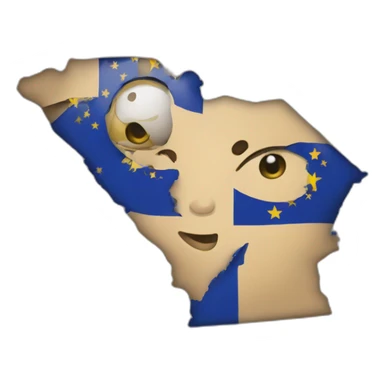 Georgia in eu sticker