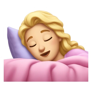 Sleeping beauty emoji sticker