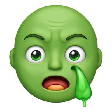 Cuspindo Emoji sticker