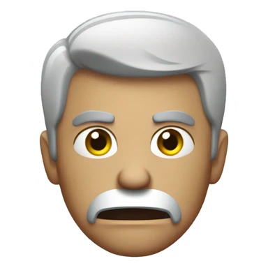 angry guy in a blue apron sticker