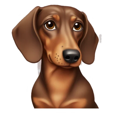 a dachshund in a plaid sticker