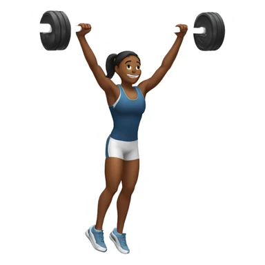 athlete doing pull up sticker