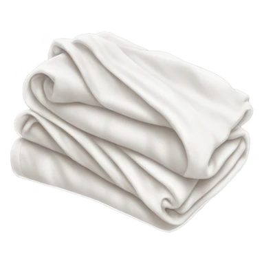 White folded blankets sticker