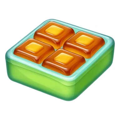 Bean Paste block jelly sticker
