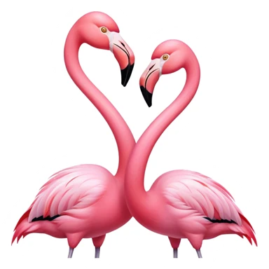 Flamingoes in love  sticker