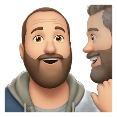 tom segura kissing bert kreischer sticker