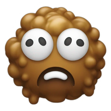 a poo with white on top sticker