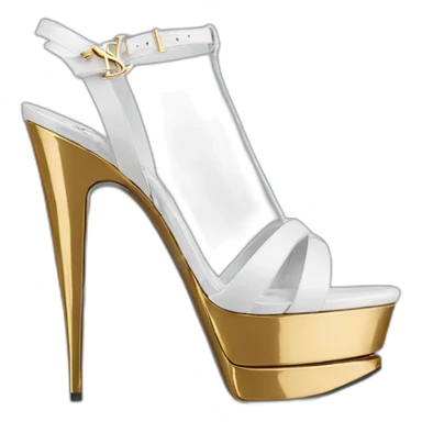ysl TRIBUTE PLATFORM SANDALS IN PATENT LEATHER sticker