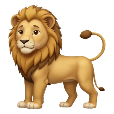 FULL BODY panthera leo male style wild, full flat  cute side profile design in 3d soft l centered composition cartoon style128x128 pixels
1 tail sticker