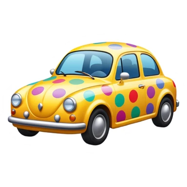 polka dots car sticker