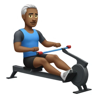 Man on Rowing machine sticker