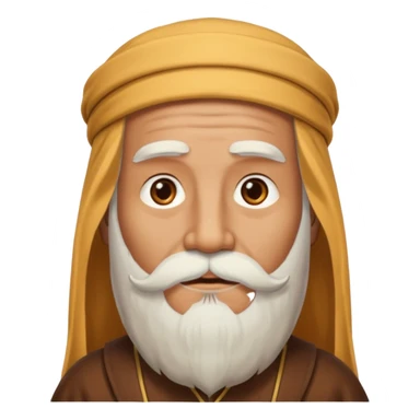 a wise man without face sticker