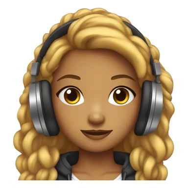 dj cute girl sticker