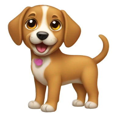 Perro con un niño sticker