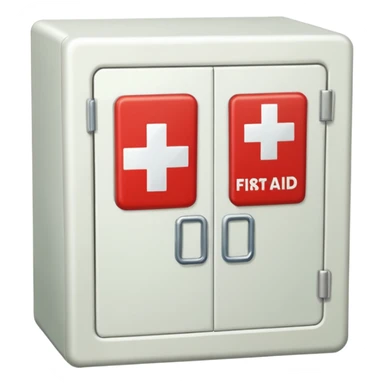 first aid cupboard sticker