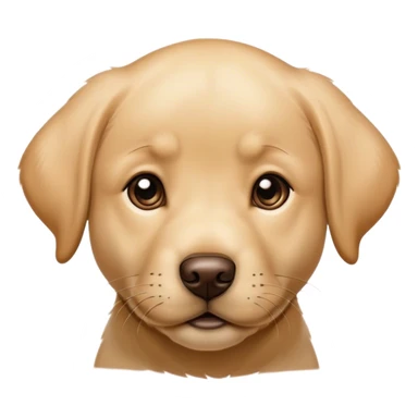 Head of labrador puppy sticker