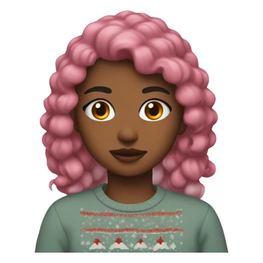 Soft girl Christmas   sticker