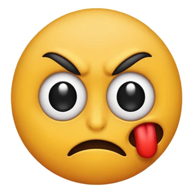 One eyed emoji that’s diabolically giving the most bombastic side eye  sticker