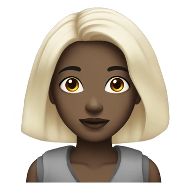 pale girl with black hair skincare sticker