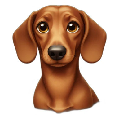 dachshund-face sticker