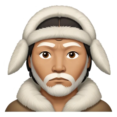 Inuit men photorealistic serious sticker