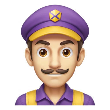 waluigi wearing a dhl hat sticker