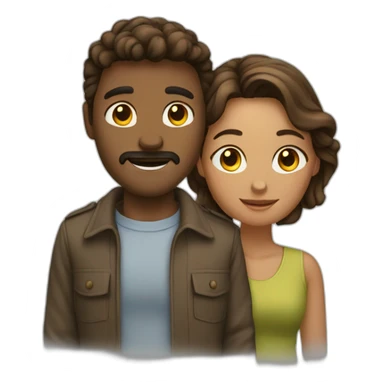 Couple qui se separe sticker