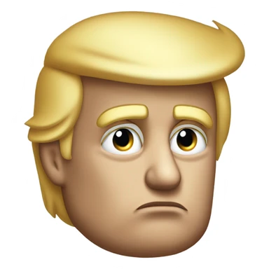 trump not thinking  sticker