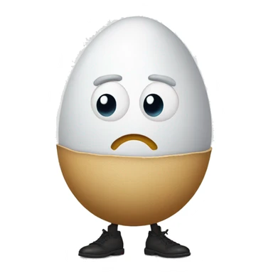 Egg wearing pants sticker