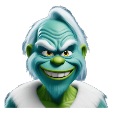 blue grinch with a text under it saying “that feeling when knee surgery is tomorrow” sticker