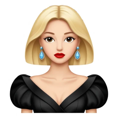 Fashion magazine with high fashion shot, in style of Vogue sticker