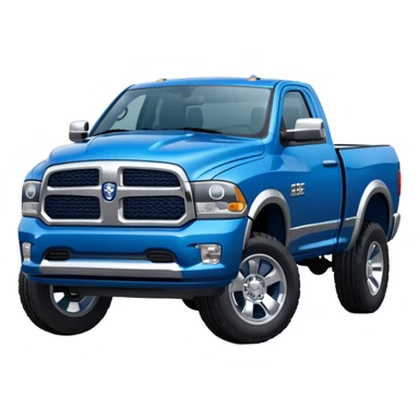 Blue dodge ram truck sticker