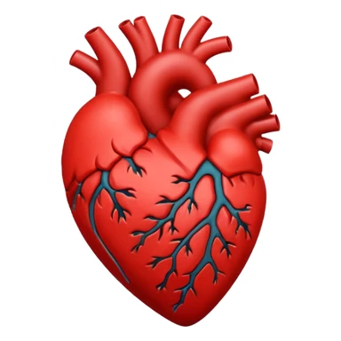 red beating heart sticker