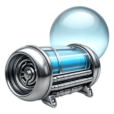 sorayama giger fuel capsule chrome glowing sticker