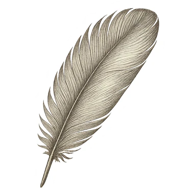 feather, digital illustration sticker