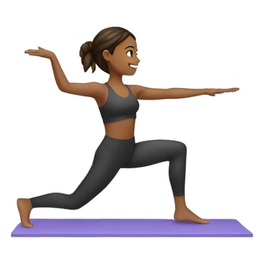 girl doing pilates  sticker