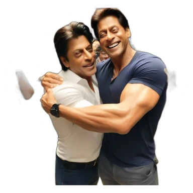 Shahrukh Khan hug with Salman Khan sticker