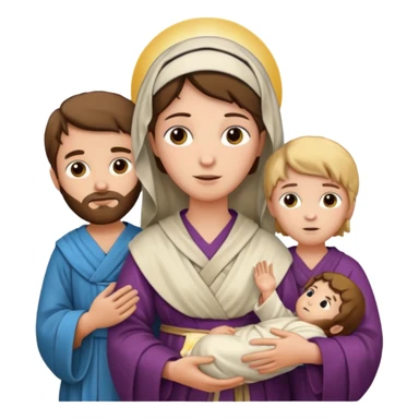 Mary And Jesus And Joseph sticker