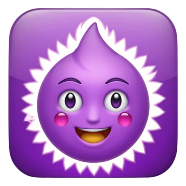 Um relâmpago roxo. sticker