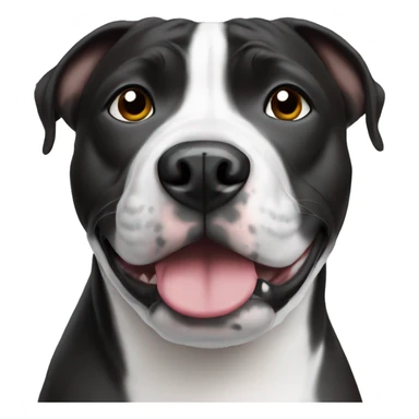 staffy with blue eyes sticker