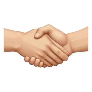 a handshake of muscles hands sticker