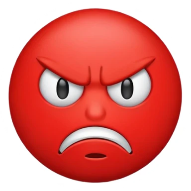 red emoji as a goon sticker