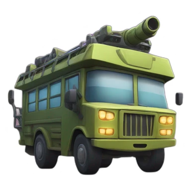 fornite battle bus sticker